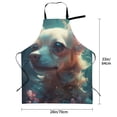 thumbnail image 3 of Zufioo Cute Flower Chihuahua Puppy Print Adult Waterproof Apron, Cooking Apron, Flower Arranging and Painting Apron-Adjustable Straps, with Pockets, Kitchen Supplies-One Size, 3 of 9