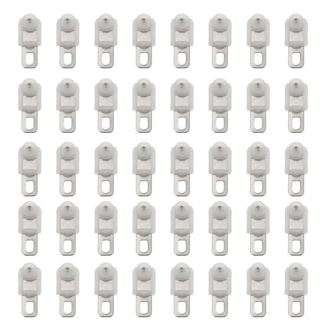 50pcs Heavy Duty Curtain Track Glider Hooks Curtain Track Sliding Rollers