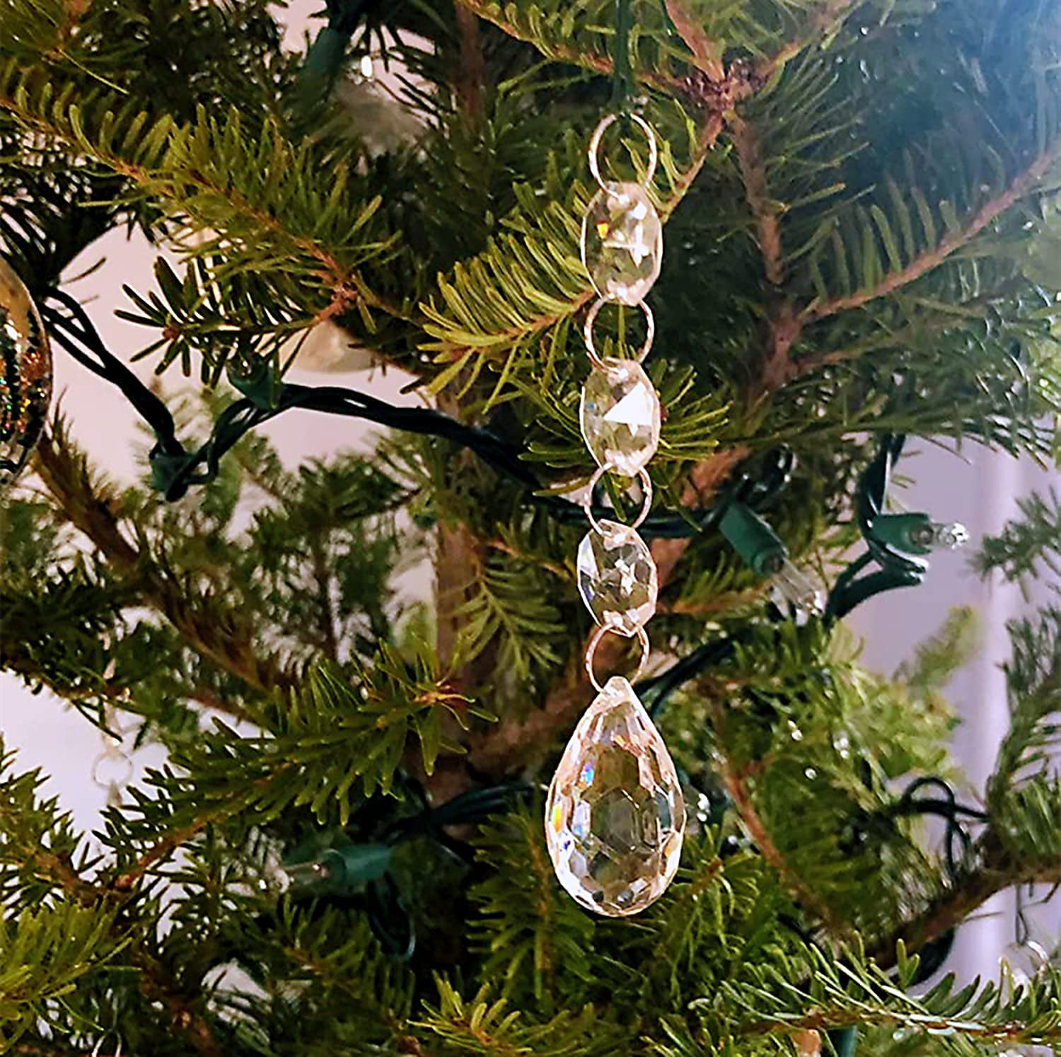 New Pendants Hanging Acrylic Crystal Bead Party Decor Wedding Tree Ornaments 