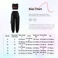thumbnail image 7 of Zaldita Girls 2 Piece Letter Graphic Crop Top and Legging Set Hip Hop Jazz Street Dance Skateboarding Red 16, 7 of 7