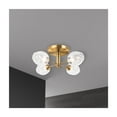 thumbnail image 5 of Semi Flush Mount Light 4 Light Modern Ceiling Fixture Vb Finish Clear Glass, 5 of 5