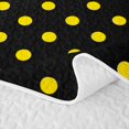thumbnail image 5 of Erosebridal Bright Yellow Polka Dot Twin Quilt Set,Lemon Round Spot Fun Pattern Twin Coverlet Set For Girls,2-Piece, 5 of 7
