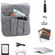 thumbnail image 3 of Soporte de control remoto para sofá con 5 bolsillos, sillón Caddy compatible con teléfono inteligente, libro, revistas, iPad (gris) Afortunado Sencillez, 3 of 5