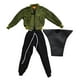 thumbnail image 4 of Conjunto de ropa y pantalones para figura a escala 1:12, hecho a mano, informal, con camiseta corta Verde, 4 of 9