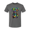 thumbnail image 3 of Dean Russo Unconditional Loyalty Dog Lover Mens Premium Tri Blend T-Shirt, Dark Heather, Large, 3 of 6