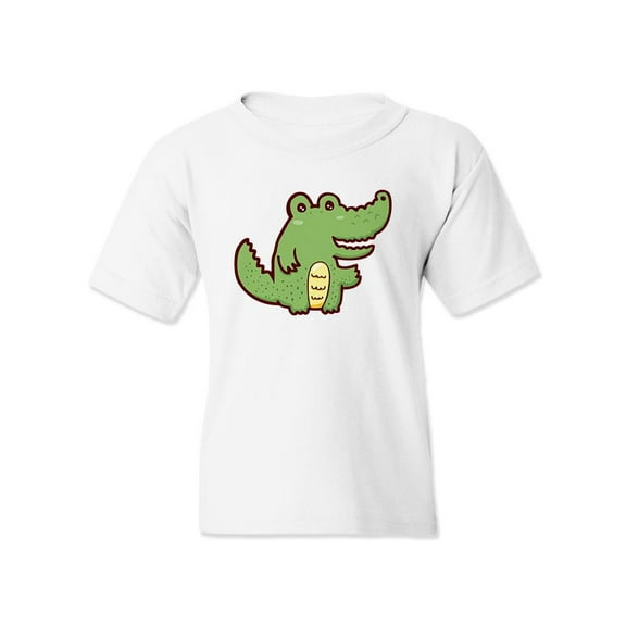 A Happy Crocodile T-Shirt Juniors -Image by Shutterstock, Small