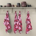 thumbnail image 5 of SKYSONIC Valentine's Day Love Heart Kitchen Towel Set of 4, Super Soft Absorbent Hand Towel Tea Towel Home Restaurant Tableware Cleaning Rag for Kitchen, Hotel, Beach, Bathroom, Gym, etc., 5 of 7