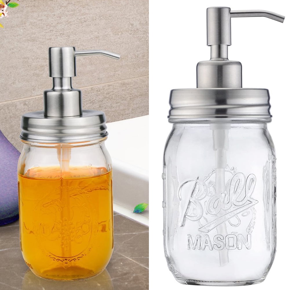 Travelwant 480ml Mason Jar Soap Dispenser Lids with Pumps, Rustproof