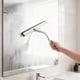 thumbnail image 5 of Raspador y limpiacristales de acero inoxidable | Limpiador de vidrios para ventanas y duchas de 25 x 20 cm con cuchilla de silicona suave para baño y cocina | Paquete de 1, 5 of 6
