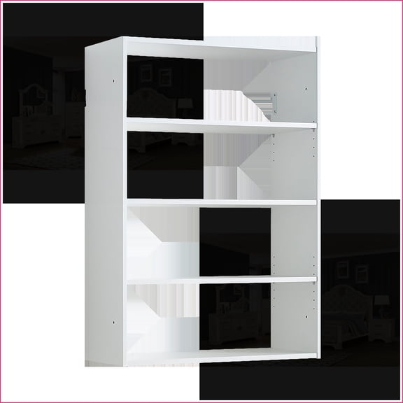 Devi Modern White Wood Wall-Mounted Closet System | White | Wood