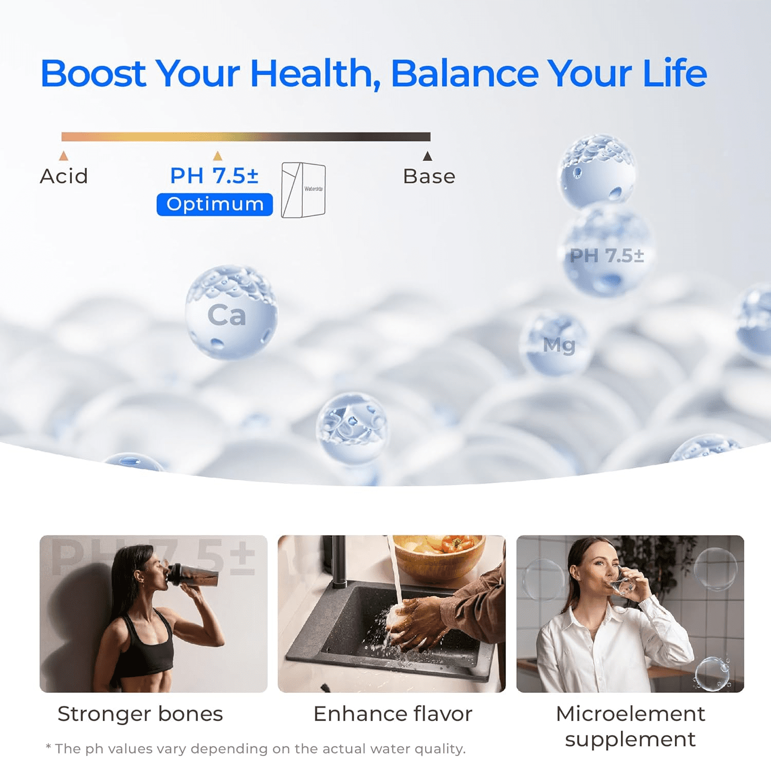 Restored Waterdrop X16 Tankless Reverse Osmosis System, NSF/ANSI 58&372 Certified, 1600 GPD RO Water Filter System, 11-Stage Filtration UnderSink RO, 3:1 Pure to Drain, Alkaline Mineral pH+, with WD-F2 (Refurbished)