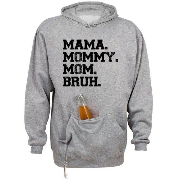 Mama Mommy Mom Bruh Beer Holder Tailgate Hoodie Sweatshirt Unisex Large Oxford