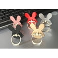 thumbnail image 1 of Rabbit Bunny Phone Stand Tablets Hand Grip Kickstand Aluminum Rabbit phone Alloy 360 Rotation Phone Ring Holder, 1 of 9