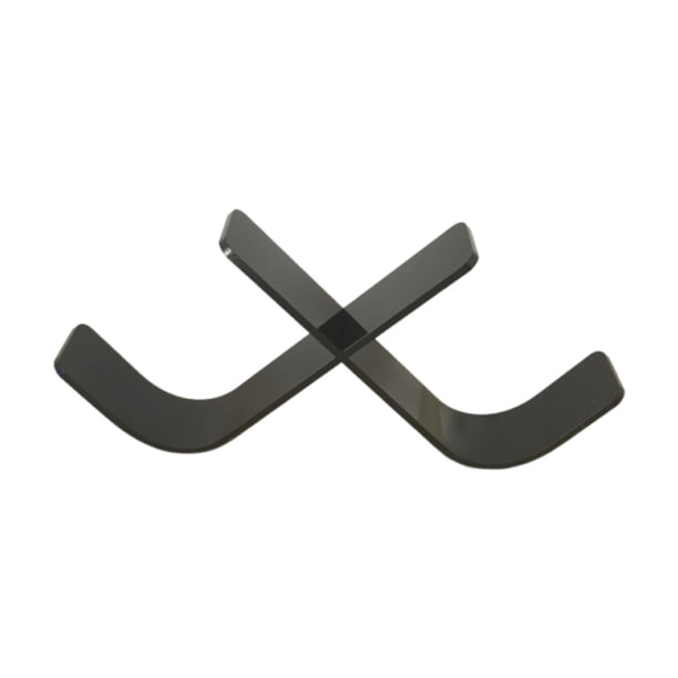 Estante de almacenamiento para discos de hockey, vitrina de acrílico para objetos de colección Negro