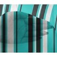 thumbnail image 4 of oneOone Viscose Chiffon Turquoise Blue Fabric Stripes Sewing Craft Projects Fabric Prints By Yard 42 Inch Wide-YPZ, 4 of 4