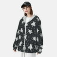 thumbnail image 3 of Saiise Turtle Pattern Sun Protection Hoodie for Men and Women, Lightweight Quick-Dry Windproof with Hood and Zip-X-Large, 3 of 7