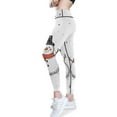 thumbnail image 2 of Ckdifva Snowman Snow Yoga Pants with Pockets for Women Workout Athletic Yoga Leggings, 2 of 7