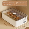 thumbnail image 5 of 2X Caja de Almacenamiento A Prueba de Polvo de Gran Capacidad para Organizador de Ropa Interior y Caja de Almacenamiento una Caja de Quince Celdas con Tapa, 5 of 5