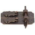 thumbnail image 4 of Tiradores de Gabinete de Latón Antiguo Placa Frontal Patrón de Murciélago Auspicioso Retro Tiradores de Gabinete Chinos Decorativos para Tocadores Muebles Caja de Madera Armario Ecomeon no, 4 of 6