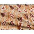 thumbnail image 4 of oneOone Rayon Tan Fabric Texture & Triangle Geometric Sewing Material Print Fabric By The Yard 56 Inch Wide, 4 of 5
