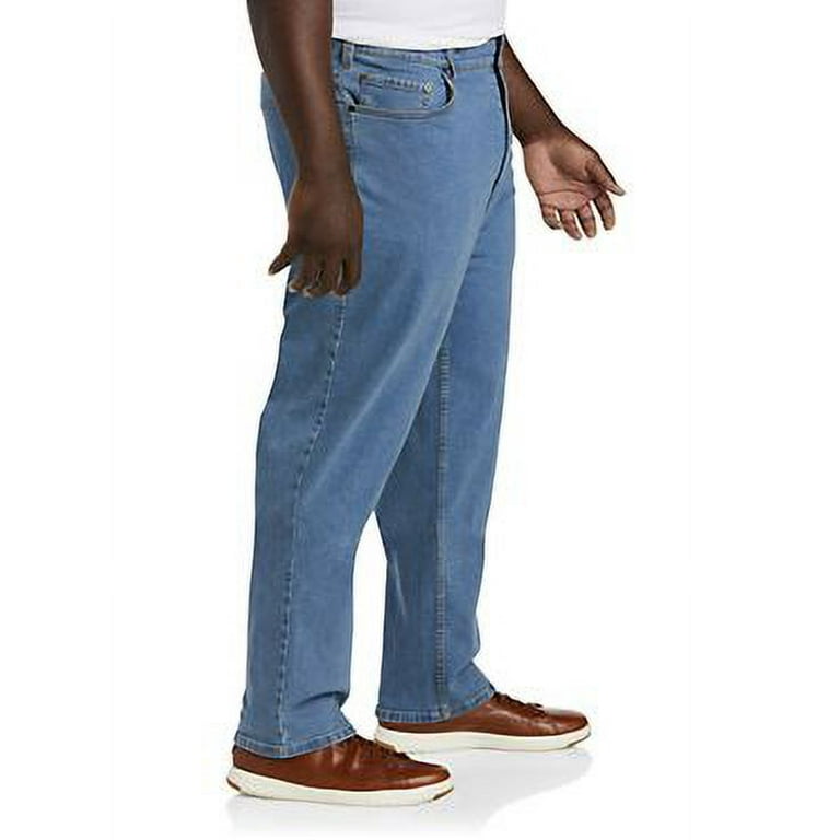 Big and Tall Essentials by DXL Men s Loose Fit Jeans Light Wash 46W x 28L