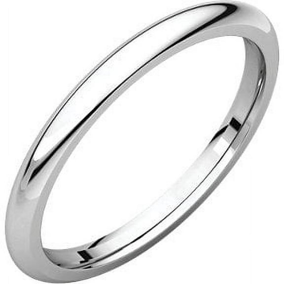 FB Jewels Platinum 2mm Comfort Fit Wedding Band