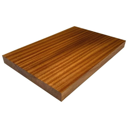 Exotic Sapele Explorer Electric/Bass Wood Guitar Body Blanks - Handcrafted for Precision and Style - 28" x 18" x 1-3/4" (2 Piece, Unglued, Planed)