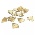 thumbnail image 6 of GKNET 30X Brass Folded Fan Charms 5 Holes Chandelier Earring Connector For Diy Jewelry, 6 of 6