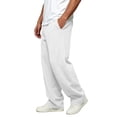 thumbnail image 5 of RJMDKXZ Mens Sweatpants Fleece Baggy Wide Leg Lounge Workout Pant Casual Elastic Waist Drawstring Opne Bottom Sweatpants for Men with 3 Pockets, 5 of 7