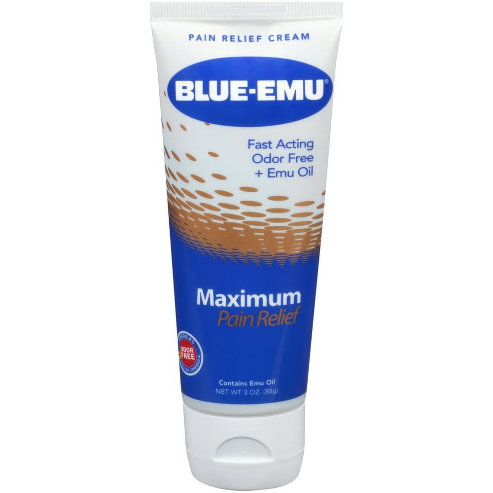 BLUEEMU Maximum Arthritis Pain Relief Cream, Muscle, Joint and Back, 3