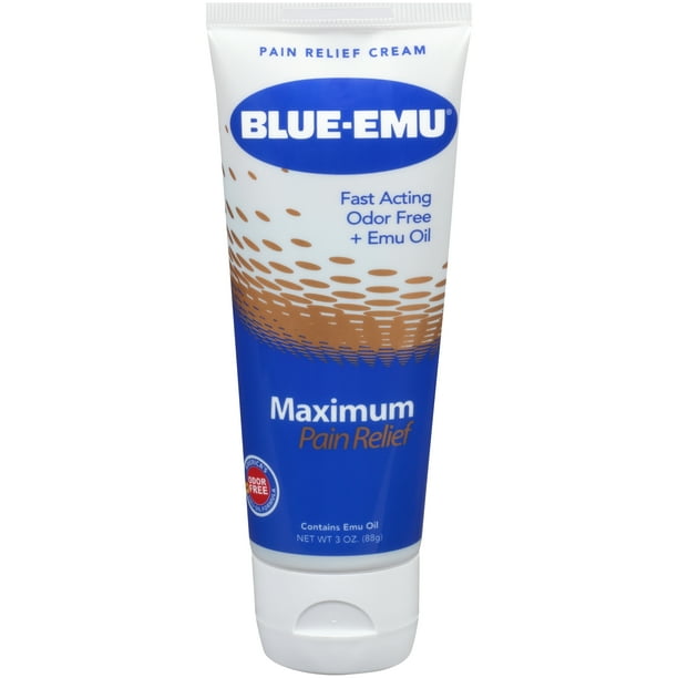 BLUEEMU Maximum Arthritis Pain Relief Cream, Muscle, Joint and Back, 3