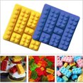 thumbnail image 5 of 2 bloques, molde para dulces de hielo de varios tamaños, molde de silicona para chocolate, pastel, pan, gelatina, hielo de chocolate, jabón, molde para dulces ER, 5 of 5