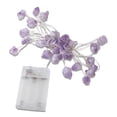 thumbnail image 1 of Cadena de luces LED para exteriores, colgante decorativo de piedra natural para niños, tira de lámparas, decoración para sala de estar, adorno iluminado de cumpleaños, púrpura Kearding HA009310-01B, 1 of 6