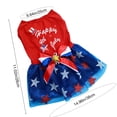 thumbnail image 4 of Happy 4th of July Dog Outfit Patriotic Dog Tulle Dress with Bowknot Independent Day Dogs Pet Doggie Apparel Clothes for Small Dogs Puppy Cats Girl Holiday National Day Pet Clothes, 4 of 8