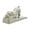 White&Gold-Dog, variant on Heavy Duty Cast Iron Door Stop for Cats and Dogs, Decorative Metal Door Stopper for Bottom of Door, 5.71x1.65x5 Inch, Cute and Functional Door Prop (White&Gold-Cat)