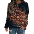 thumbnail image 2 of Puntoco moda mujer Otoño Invierno blusa de manga larga cuello redondo Casual pulóver tops sudaderas Puntoco Puntoco-2235, 2 of 5