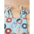 thumbnail image 4 of Coduop Toddler Girl Fourth of July Independence Day Jumpsuit,Sleeveless Romper Bell-Bottom Bodysuit, 4 of 9