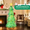 thumbnail image 4 of Costway Pop-Up Christmas Tree Pull-Up Artificial Xmas Collapsible Decoration 200 Lights, 4 of 10