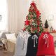 thumbnail image 4 of Saco navideño de Papá Noel de gran capacidad, bolsa de juguete de caramelo, ornamento para árbol de Claus, con cordón, para el hogar, bolsa de regalo de lona, 1 unidad, 4 of 4