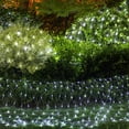 thumbnail image 5 of Outdoor Christmas Net Lights, 4.9FT x 4.9FT 96 LED Fairy String Light with 8 Lighting Modes, Connectable Light for Garden Tree Bushes, Holiday Wedding Party Decorations Cool White, 5 of 9