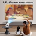 thumbnail image 4 of Mini proyector portátil con soporte WiFi 6 y 4K - ¡Pantalla giratoria de 180 °!, 4 of 10