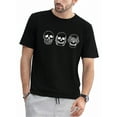 thumbnail image 1 of T-shirt à Manches Courtes et Col Rond avec Imprimé Crâne pour Hommes, Pyjama Graphique Gothique Décontracté pour l'Été, pour Adultes, Hommes, Femmes, Adolescents, 1 of 6