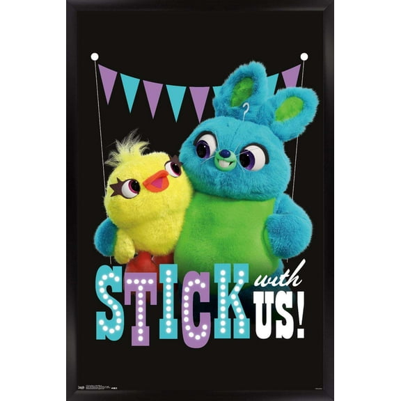 Disney Pixar Toy Story 4 - Stick With Us Wall Poster, 14.725" x 22.375", Framed