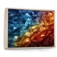 thumbnail image 2 of Designart "Rainbow euphony Geometric" Landscapes Floater Framed Wall Decor, 2 of 7
