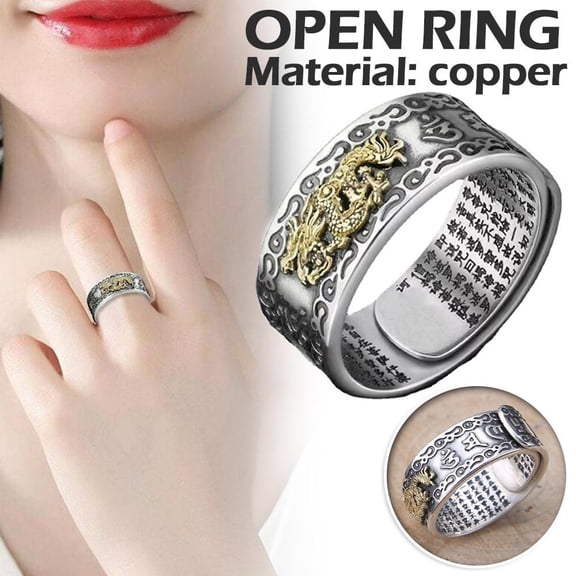Adjustable feng shui copper jewelry for wealth and good fortune, gift for family and friends