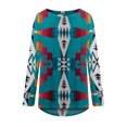 thumbnail image 4 of Mujeres Casual Manga larga Cuello redondo Tops Blusa suelta Popular-camisas impresas personalizadas Fridja czfsfas3384, 4 of 5