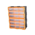 thumbnail image 4 of 18 cajones organizador de piezas pequeñas gabinete artesanal, almacenamiento de herramientas de hardware cofres de herramientas de montaje en pared, 4 of 8