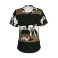 thumbnail image 4 of Wukai Cute Goat Baby Classic V-Neck T-Shirt for Women: Comfortable, Stylish, and Versatile Wardrobe Essential-3X-Large, 4 of 7