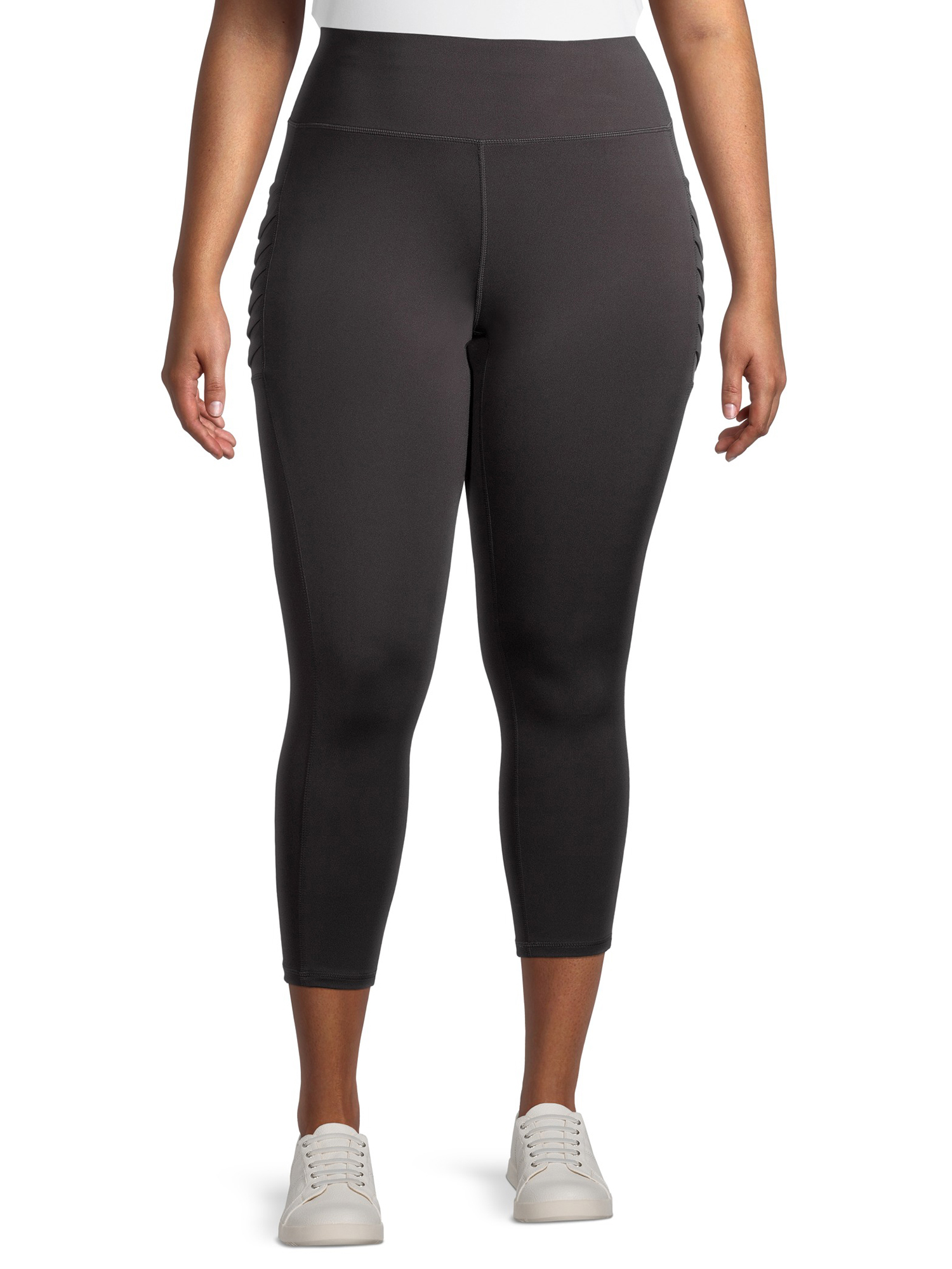 LegEnd Women's Plus Size High Waisted Active Capri Leggings with Ruched  Phone Pocket - Walmart.com