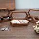 thumbnail image 5 of Caja de joyería pequeña de madera, mini anillo de viaje portátil, pendientes, almacenamiento de joyería delicada, caja de exhibición de productos básicos, 5 of 8